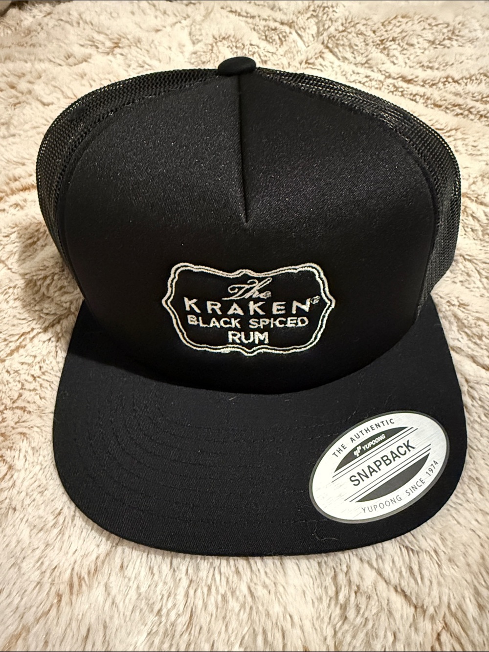 The Kraken Spiced Rum Black Snapback Hat